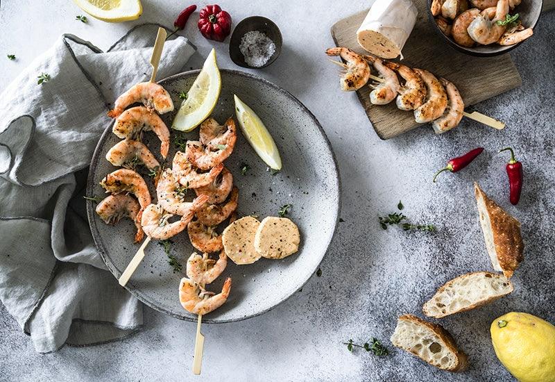 Brochettes-de-gambas-beurre-au-citron-et-au-piment Épices Fuchs