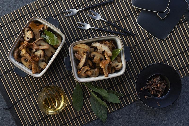 Champignons-marinés-aux-trois-poivres-ail-et-laurier Épices Fuchs