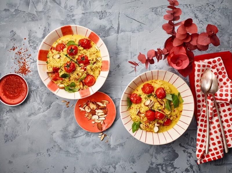 Risotto de quinoa aux tomates et à la mozzarella