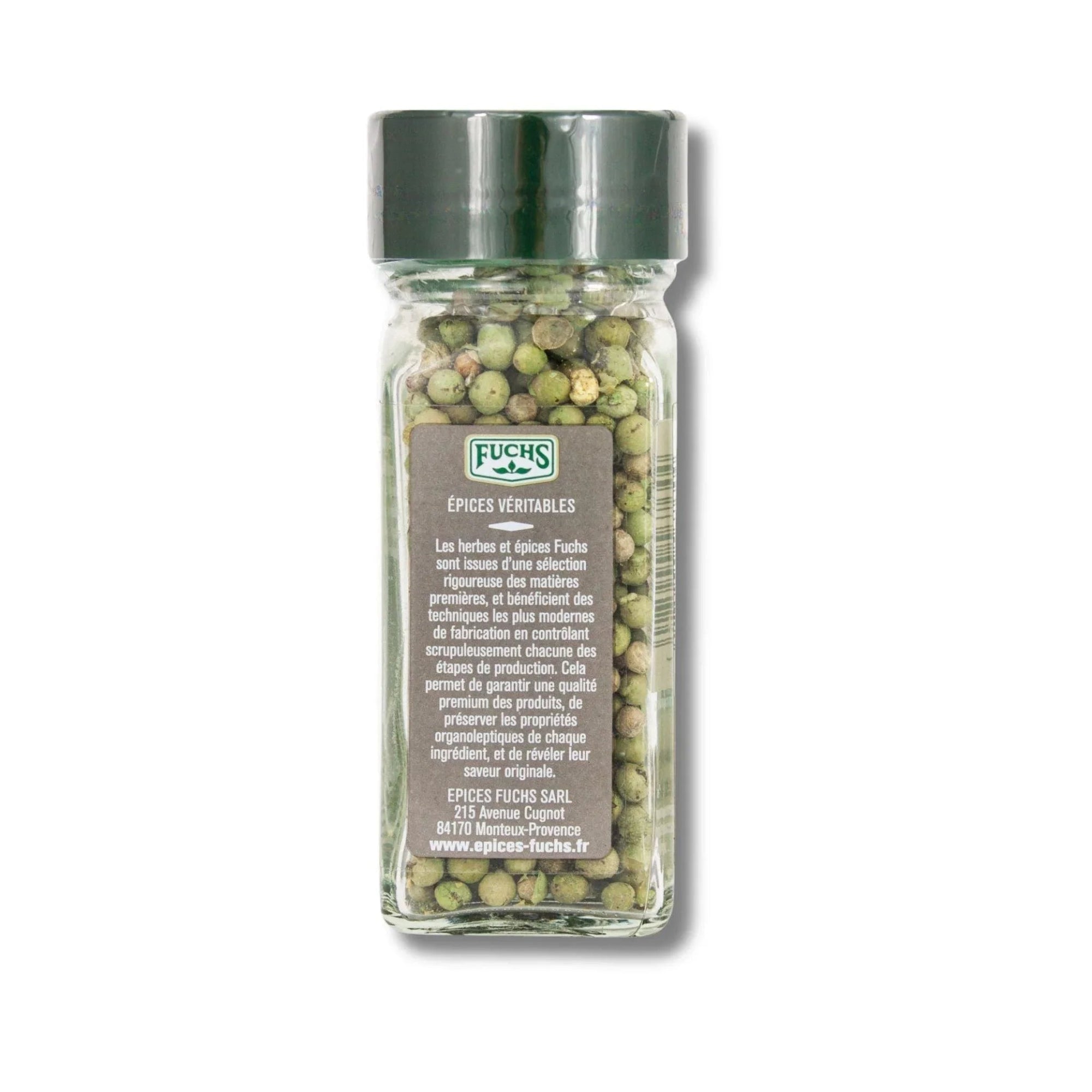 Poivre vert grains flacon - 16G FUCHS - Épices Fuchs