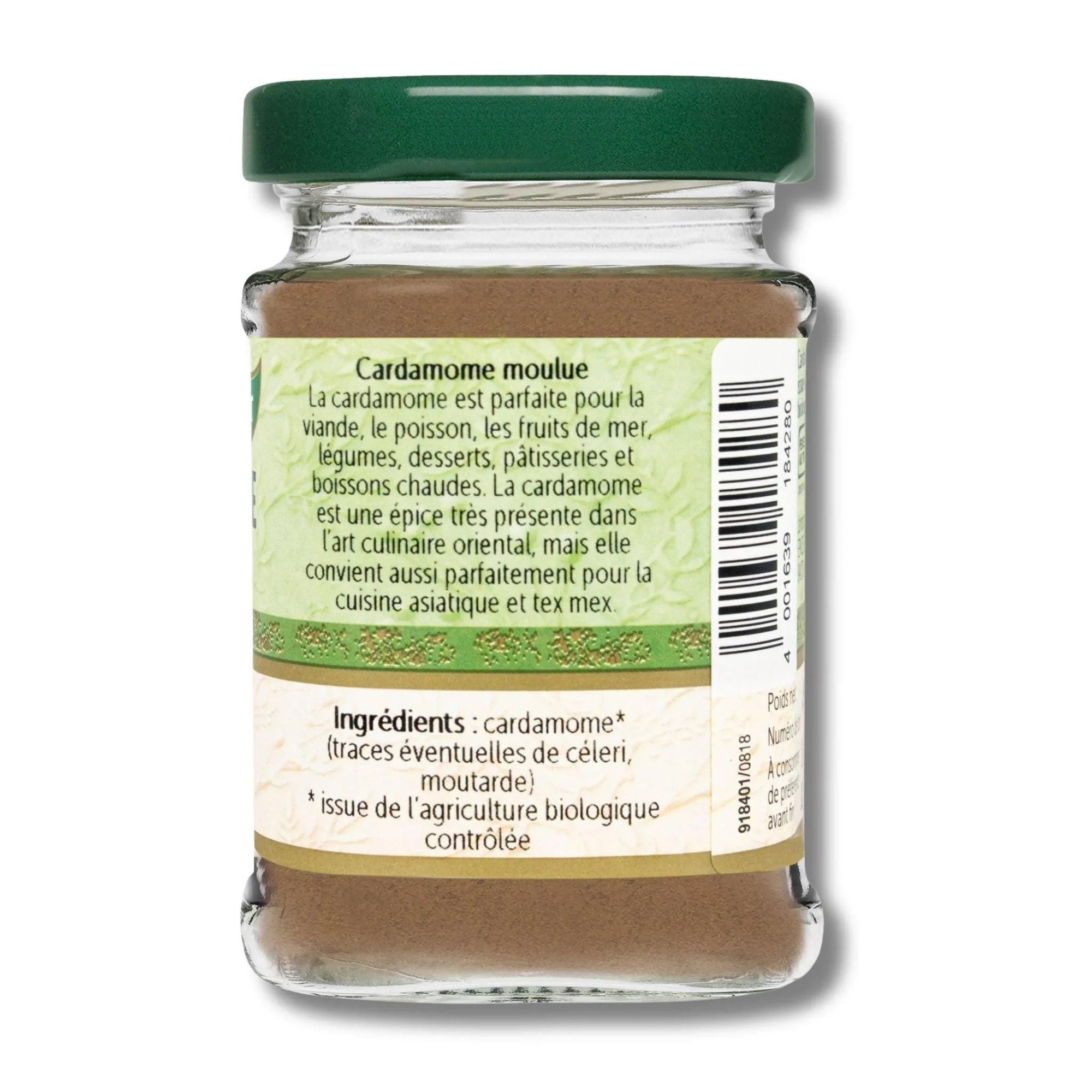 Cardamome moulue flacon - 45G BIOWAGNER - Épices Fuchs