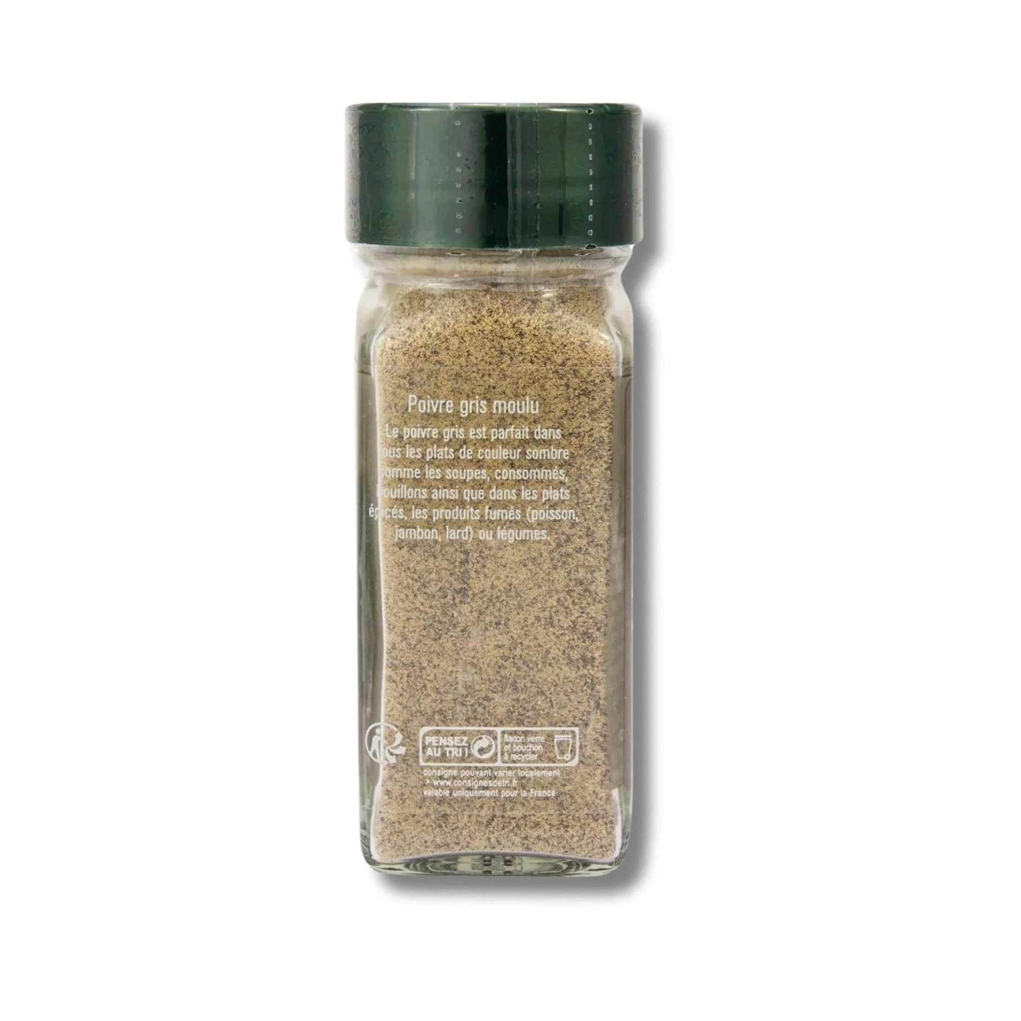 Poivre gris moulu flacon - 40G FUCHS - Épices Fuchs