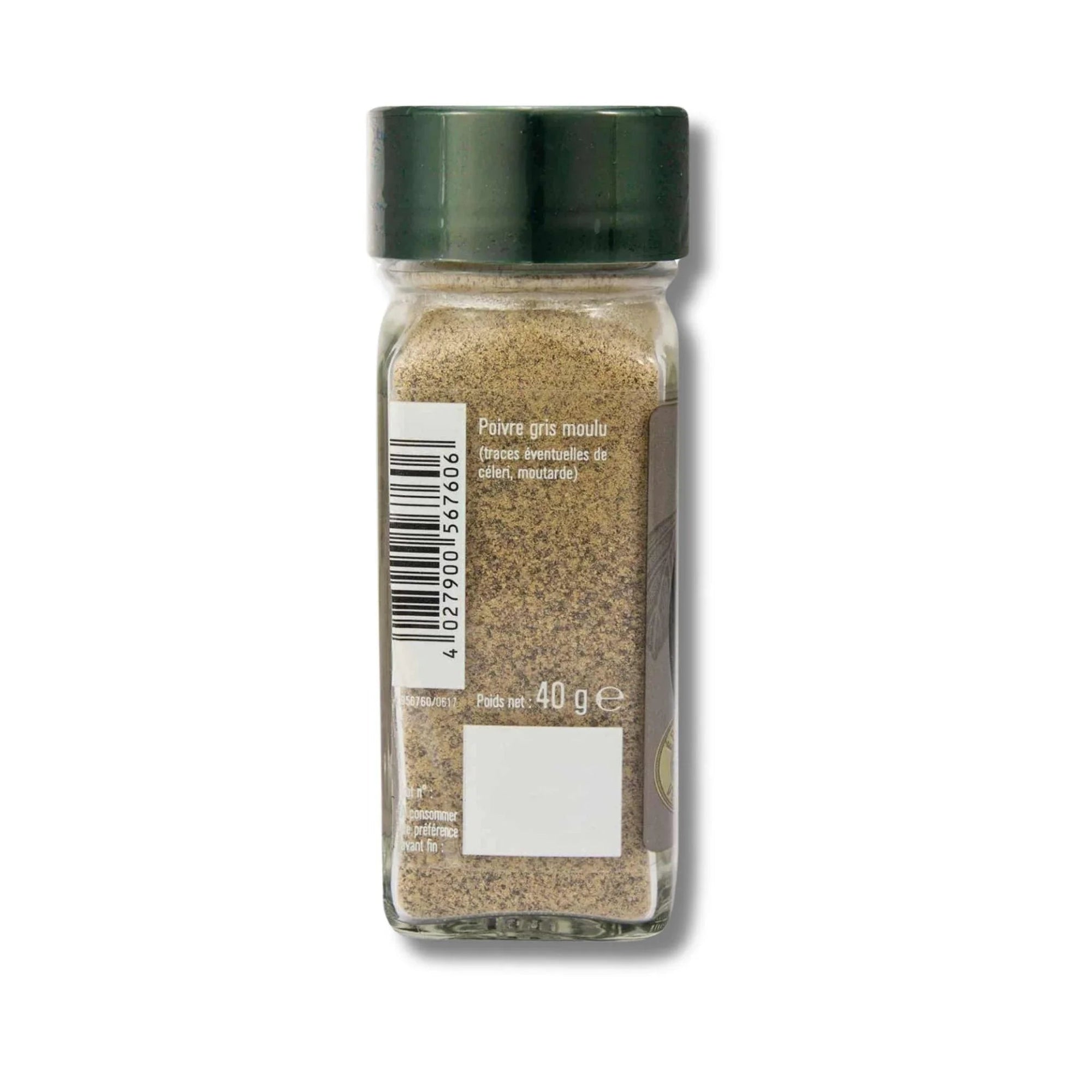 Poivre gris moulu flacon - 40G FUCHS - Épices Fuchs