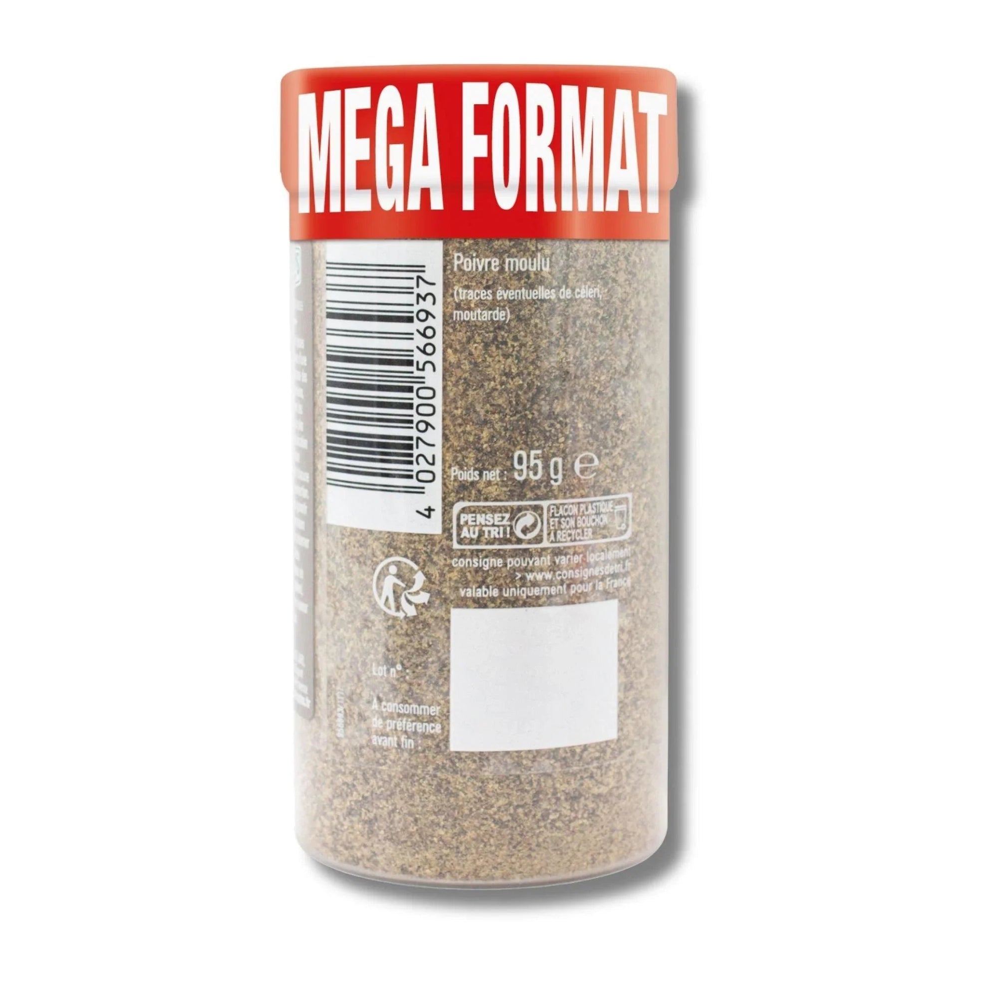 Poivre gris moulu tubo - 95G FUCHS - Épices Fuchs