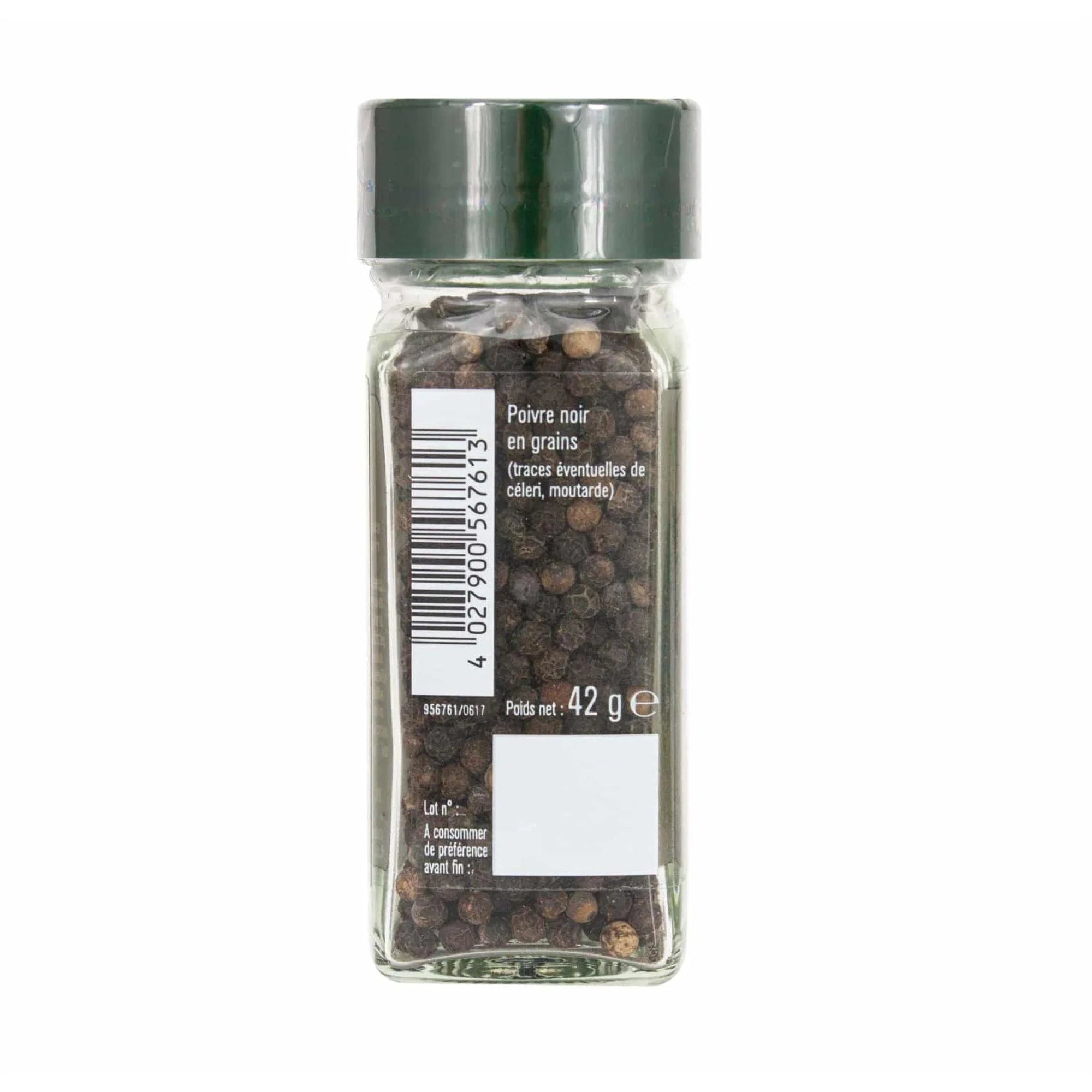 Poivre noir grains flacon - 42G FUCHS - Épices Fuchs