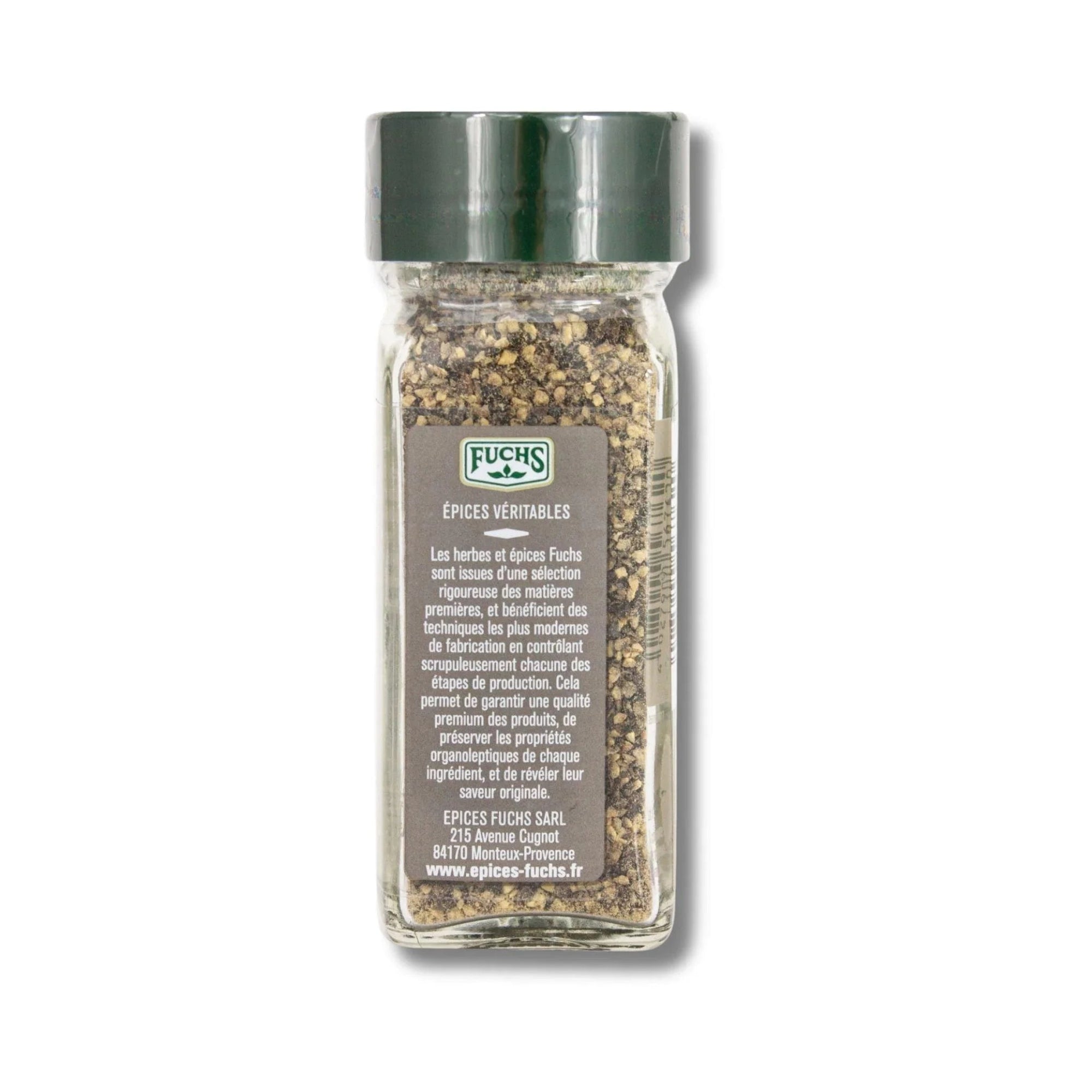 Poivre noir mignonette flacon- 40G FUCHS - Épices Fuchs