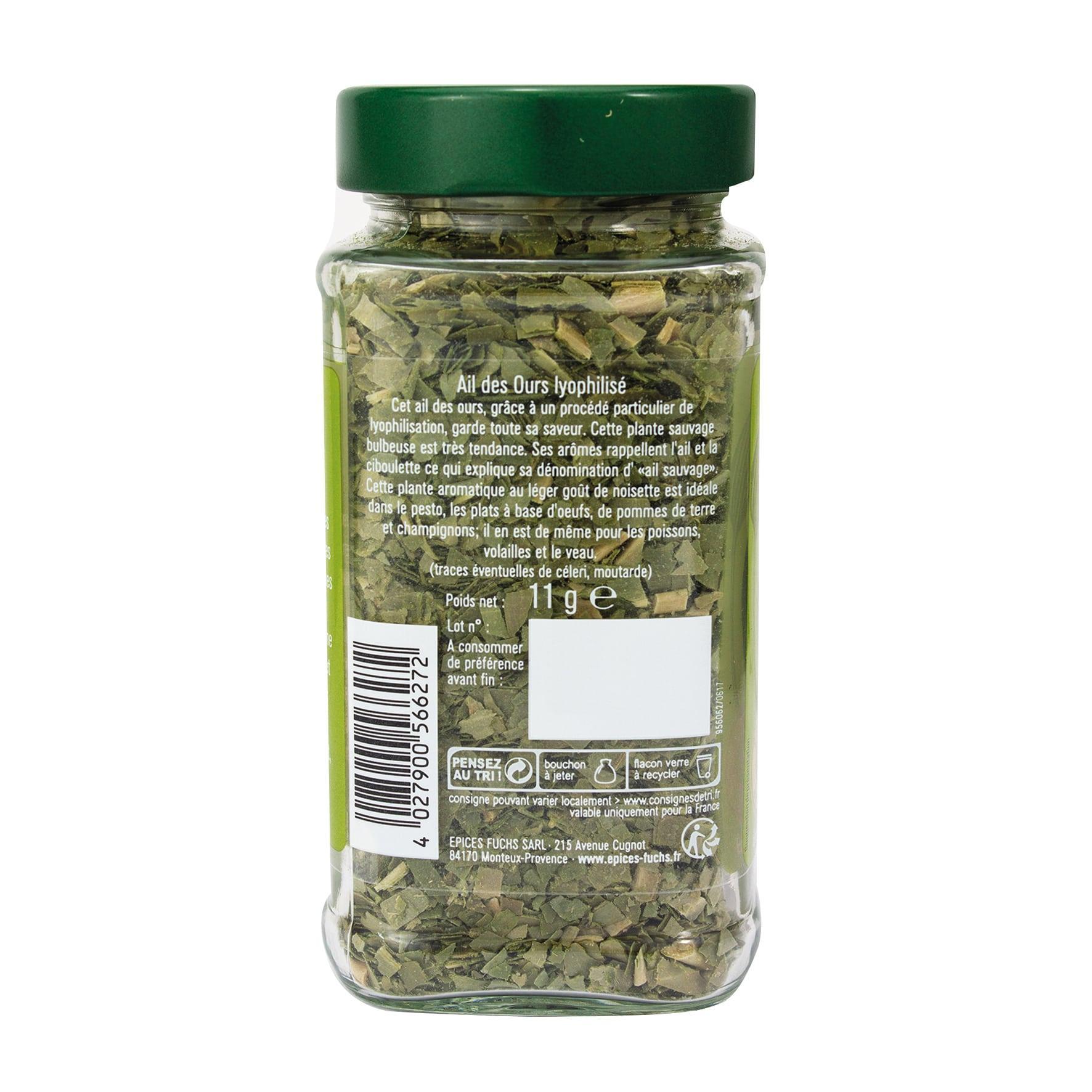 Ail des Ours lyophilisé - 11G FUCHS - Épices Fuchs