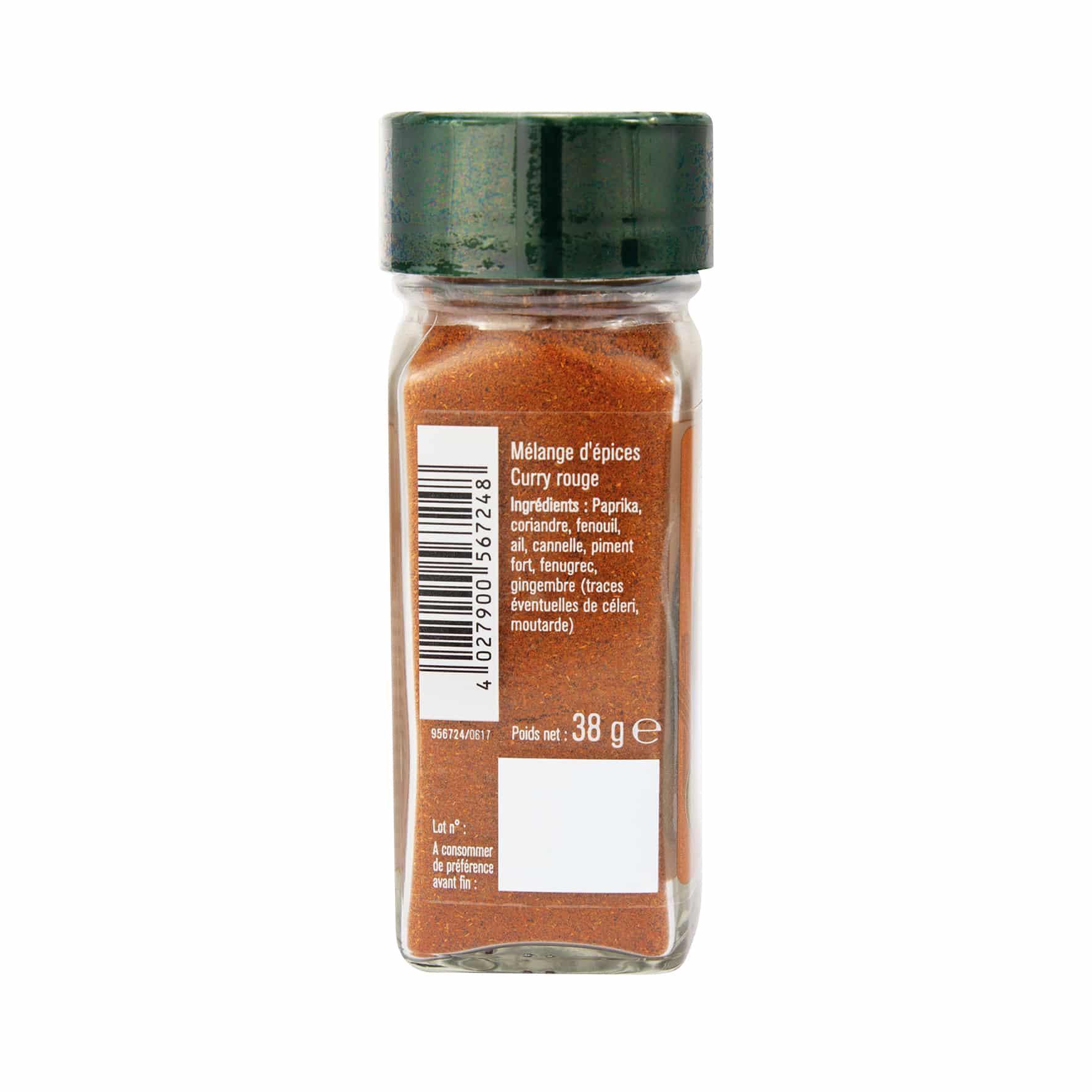 Curry Rouge flacon - 38G FUCHS - Épices Fuchs