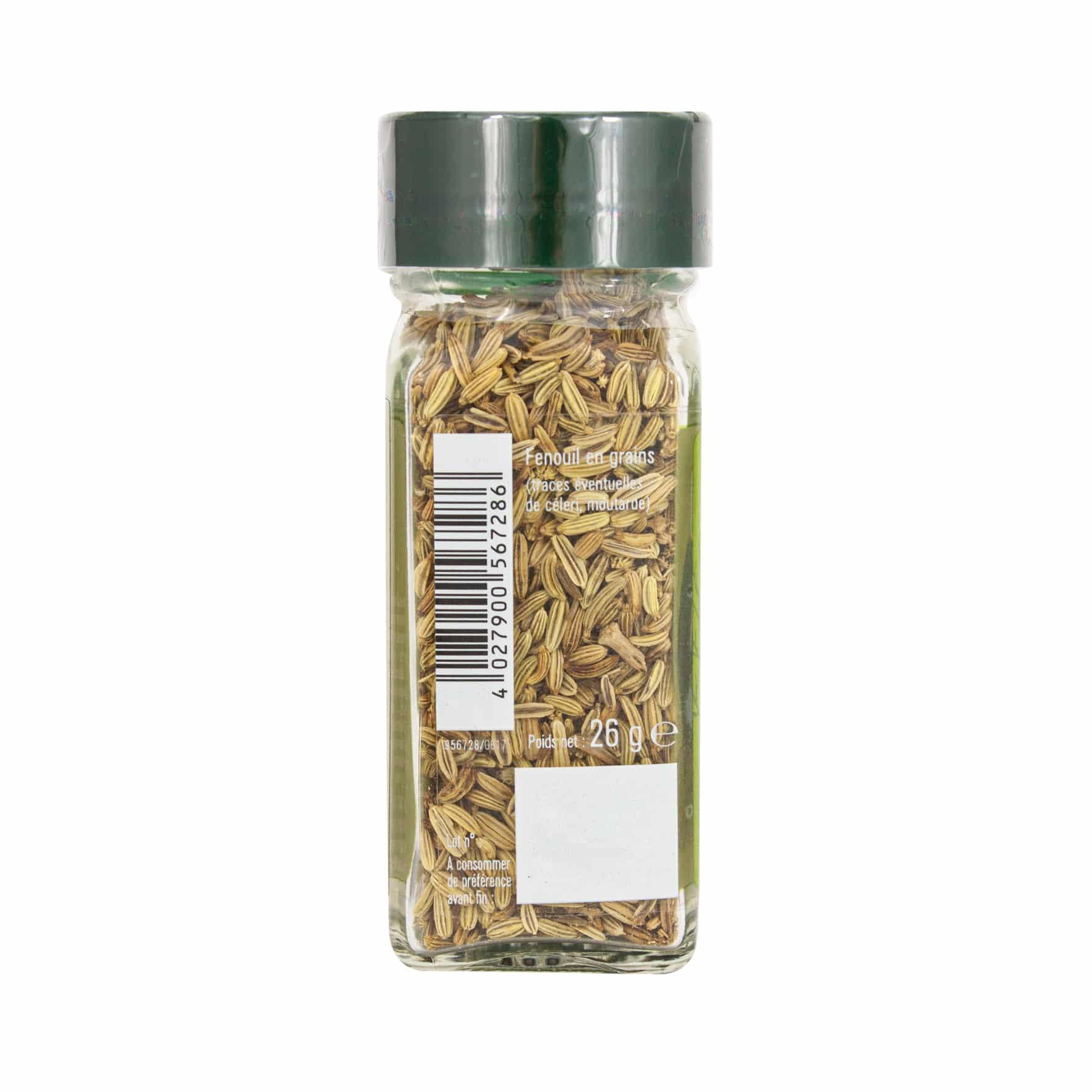 Fenouil grains flacon - 26G FUCHS - Épices Fuchs