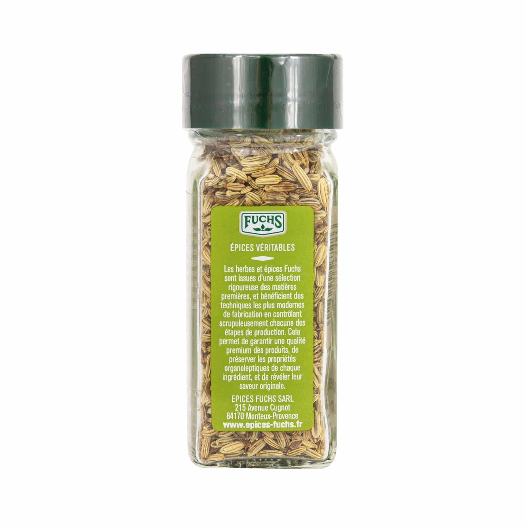 Fenouil grains flacon - 26G FUCHS - Épices Fuchs