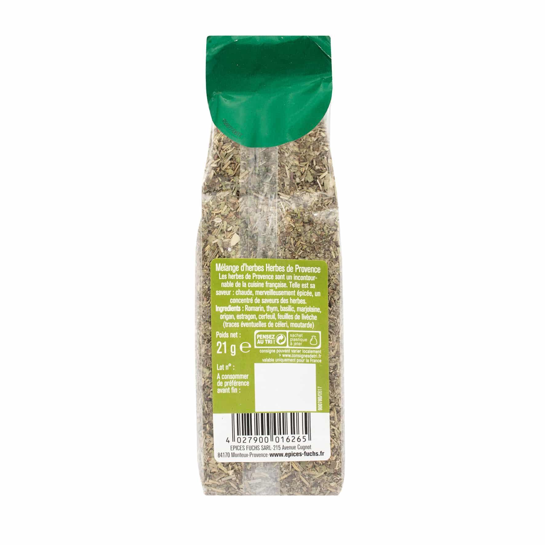 Herbes de Provence sachet recharge - 21G FUCHS - Épices Fuchs