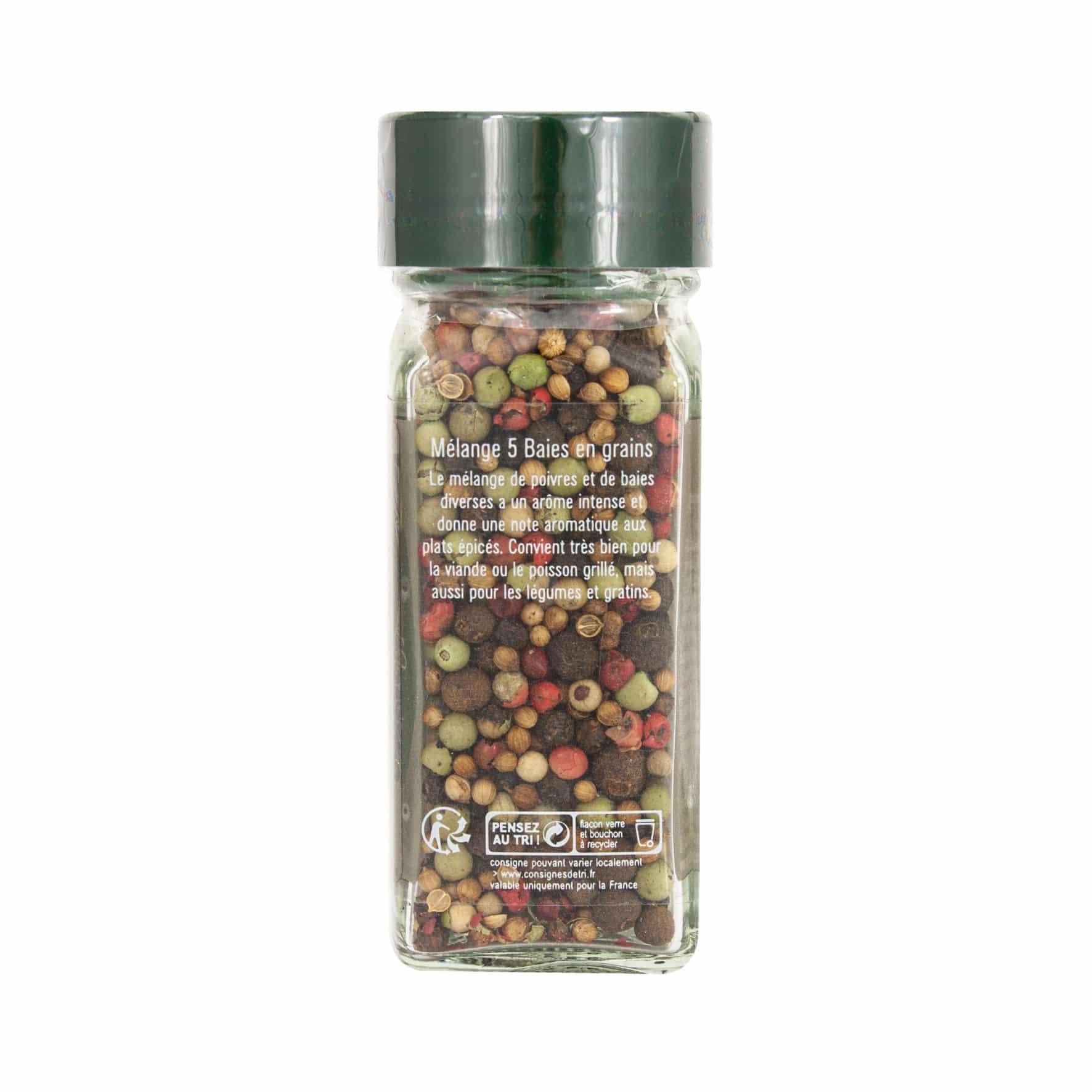 Mélange 5 baies en grains flacon - 32G FUCHS - Épices Fuchs