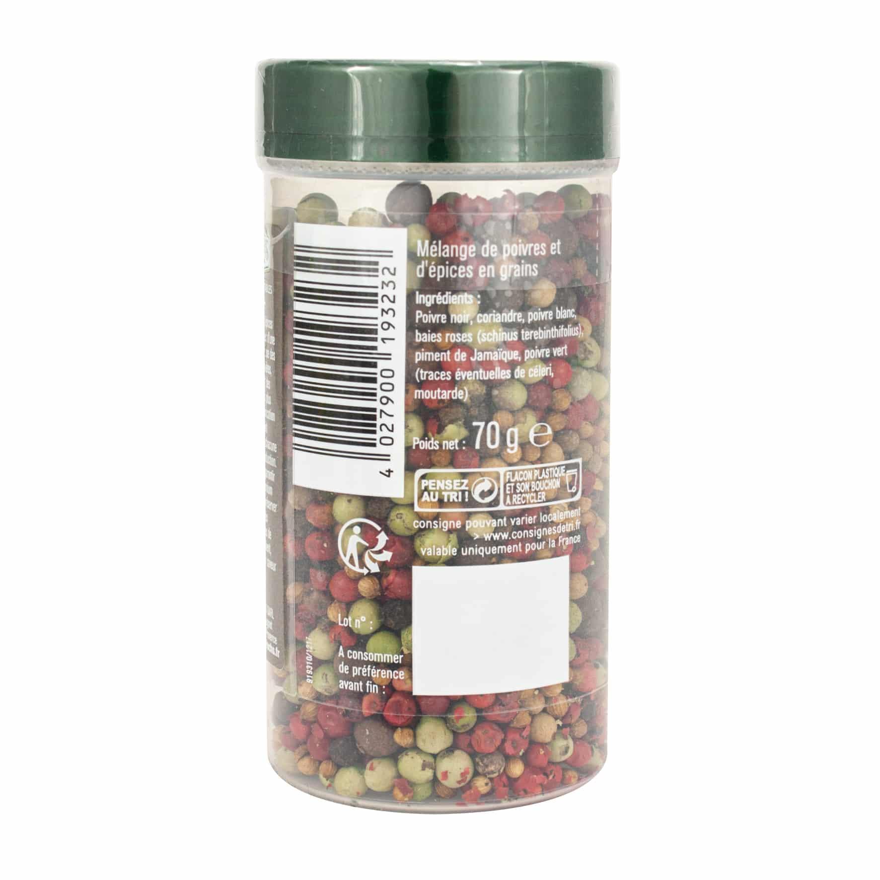 Mélange 5 baies grains tubo - 70G FUCHS - Épices Fuchs