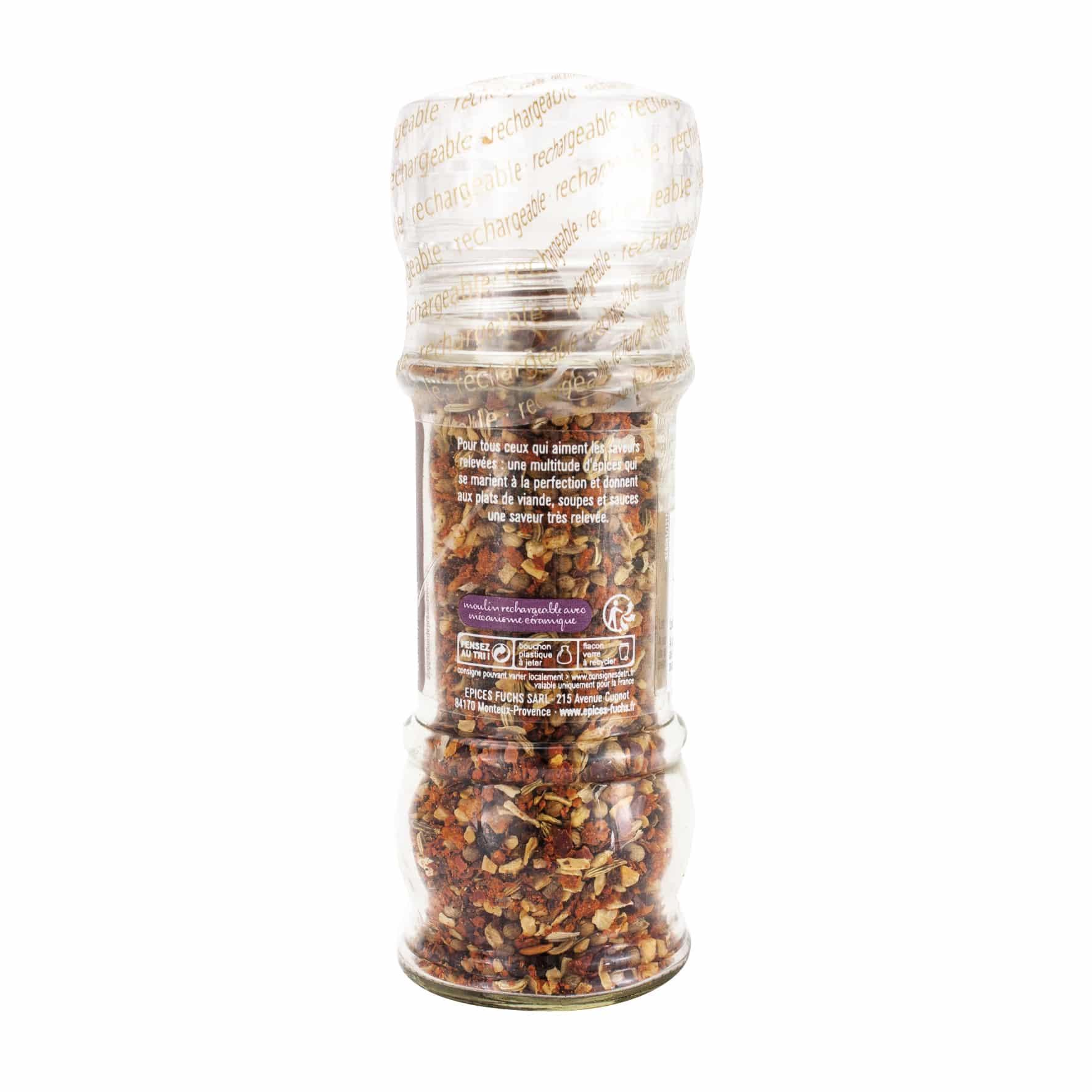 Mélange épicé et savoureux moulin - 55G FUCHS - Épices Fuchs