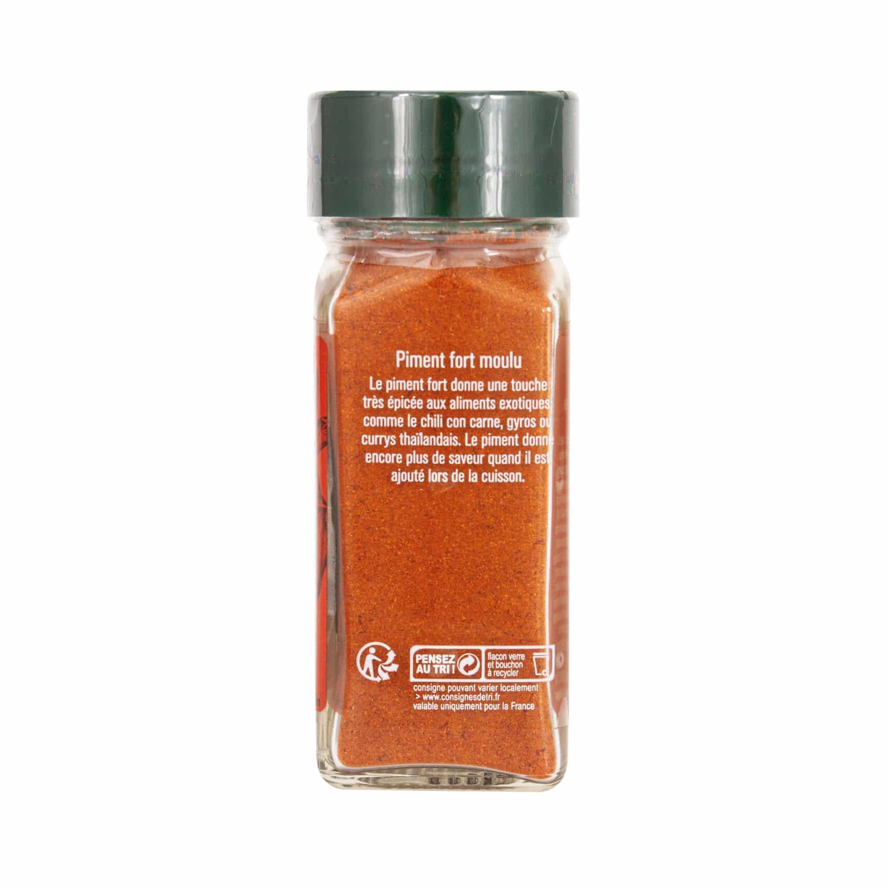 Piment fort moulu flacon - 36G FUCHS - Épices Fuchs
