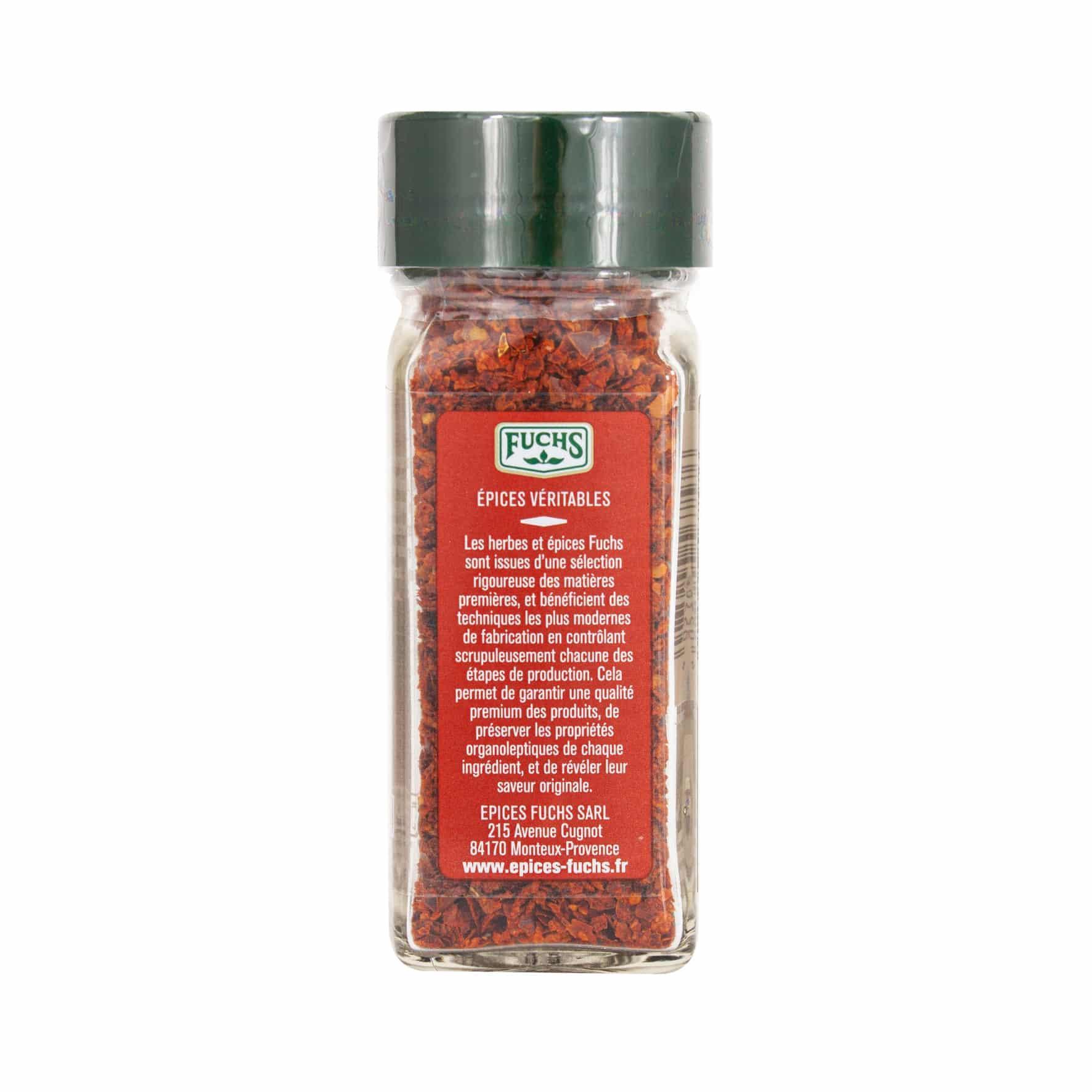 Piri Piri émincé flacon - 32G FUCHS - Épices Fuchs