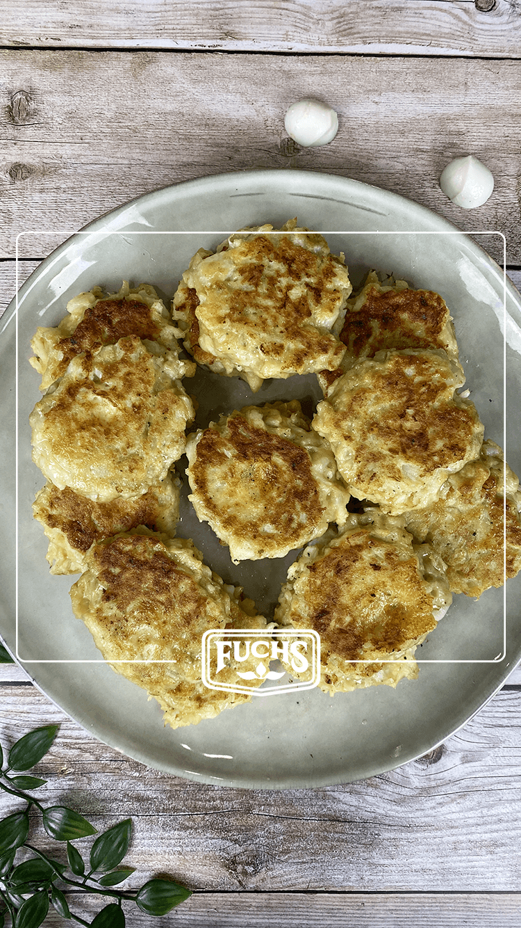 Croquettes de chou-fleur dorées et croustillantes au cœur fondant de mozzarella, assaisonnées au cumin moulu Fuchs