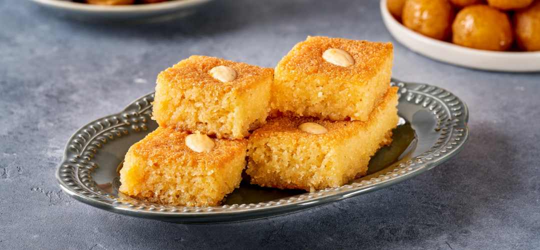 Recette du Sfouf, gâteau de semoule au safran