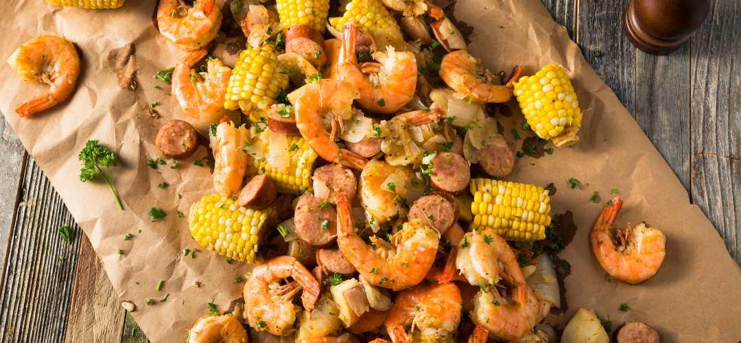 Sauté de crevettes plat cajun cuisiné avec épices cajun Fuchs