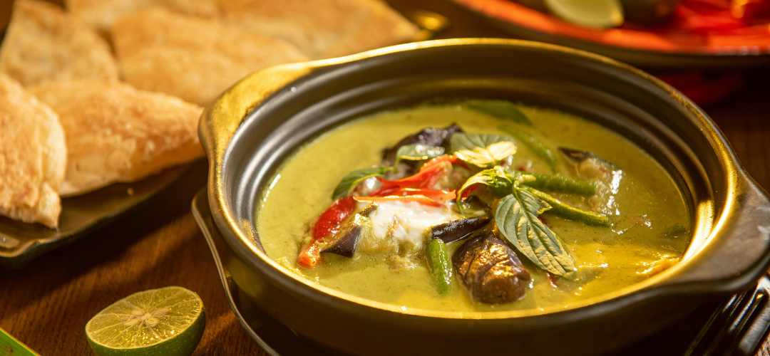 soupe thaï poulet au curry vert