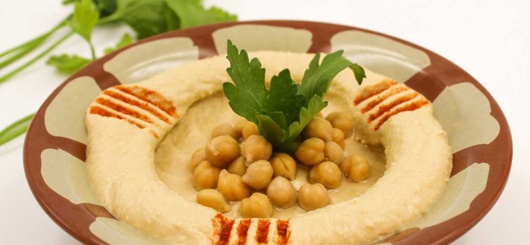 Recette de l'houmous maison traditionnel et facile aux pois chiches et au cumin moulu Fuchs