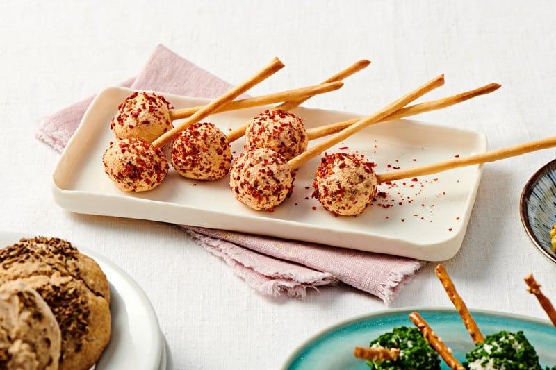 Sucettes de fromages frais aux épices façon harissa