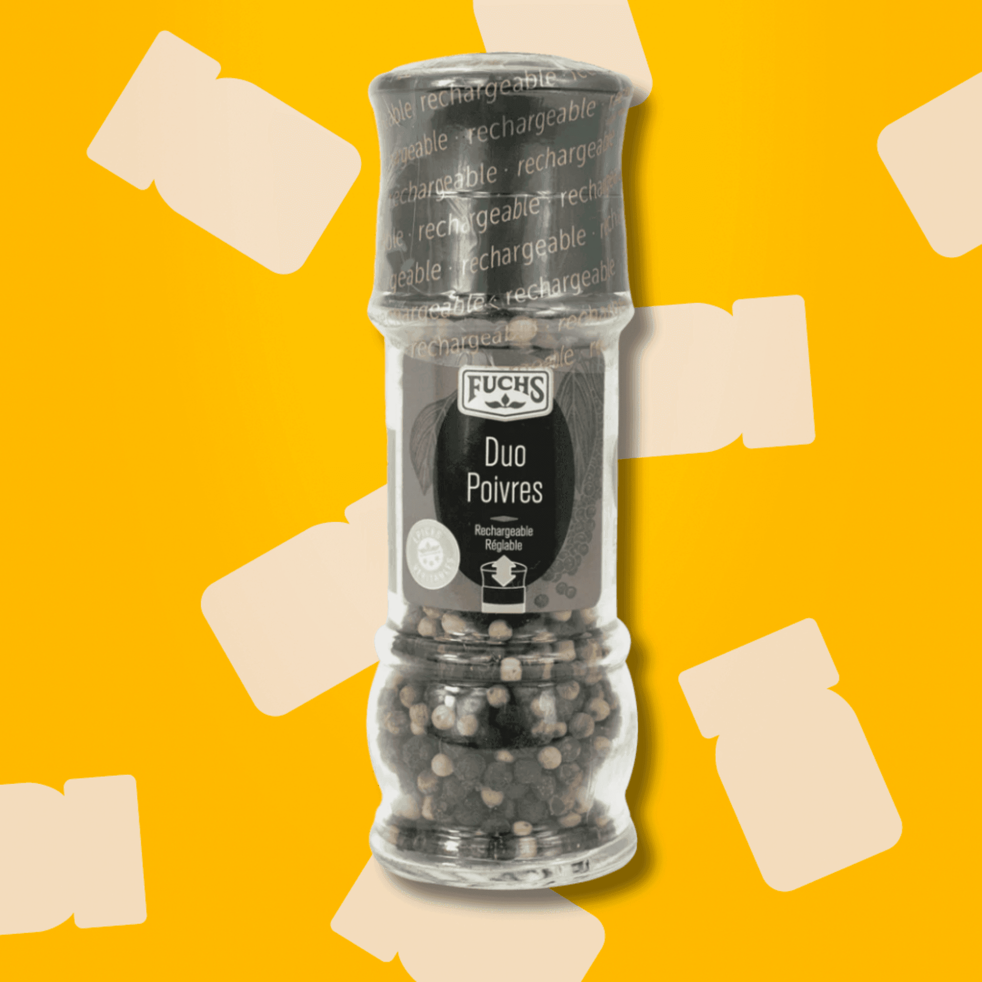 Duo Poivres moulin - 65G FUCHS - Épices Fuchs