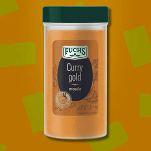 Curry Gold Fuchs 100g – pour poulet au lait de coco, dahl de lentilles et riz