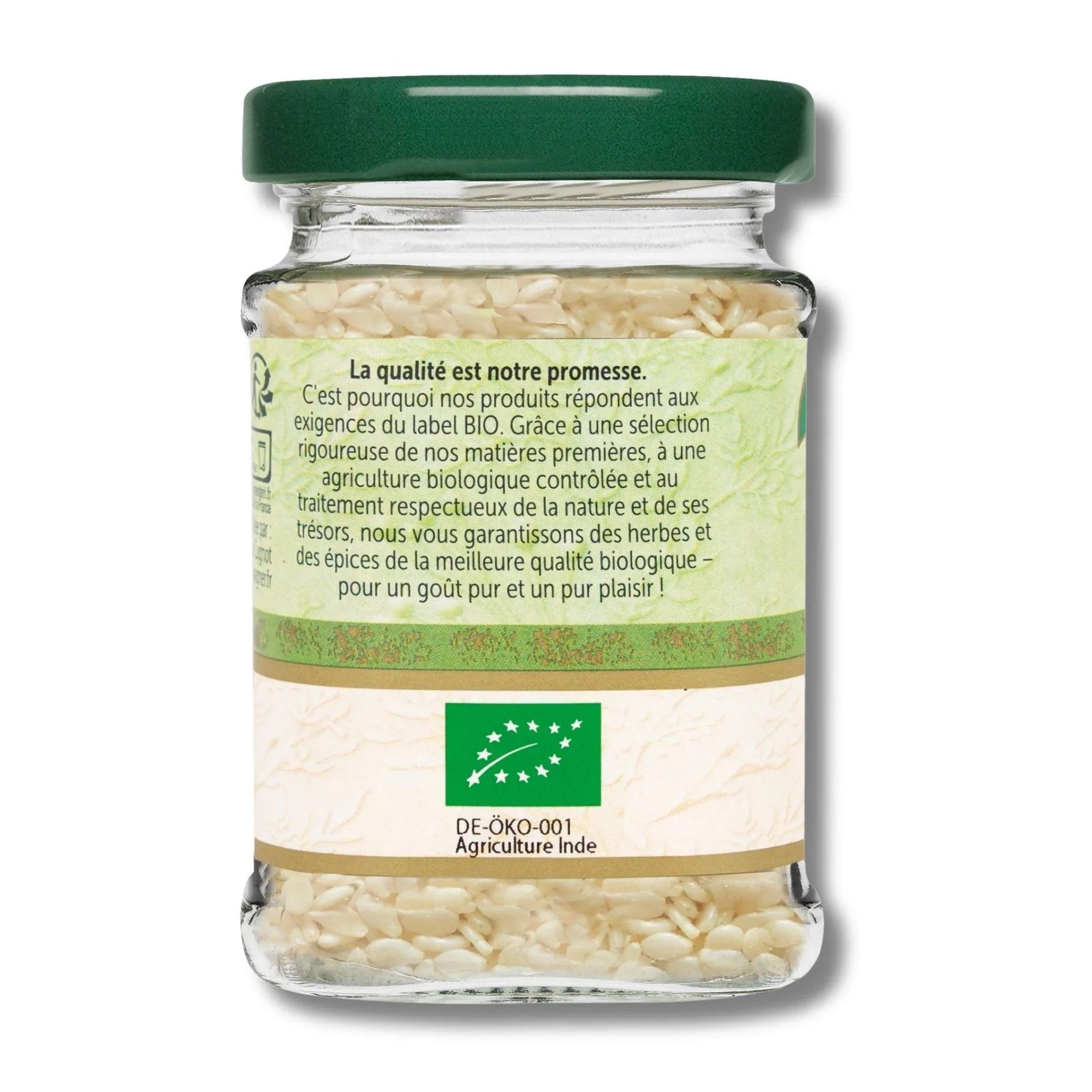 Graines de sésame bio flacon - 60G BIOWAGNER - Épices Fuchs