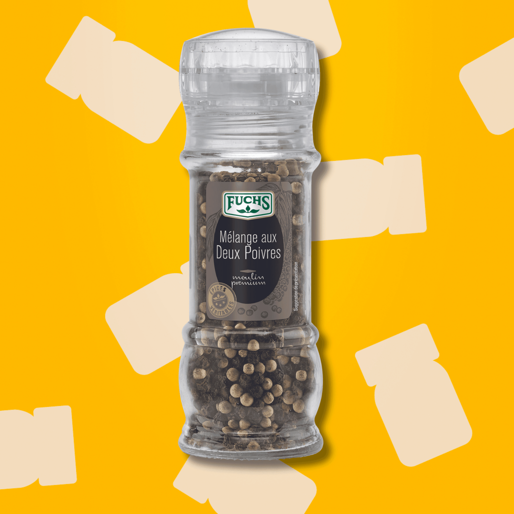 Mélange 2 poivres moulin - 55G FUCHS - Épices Fuchs