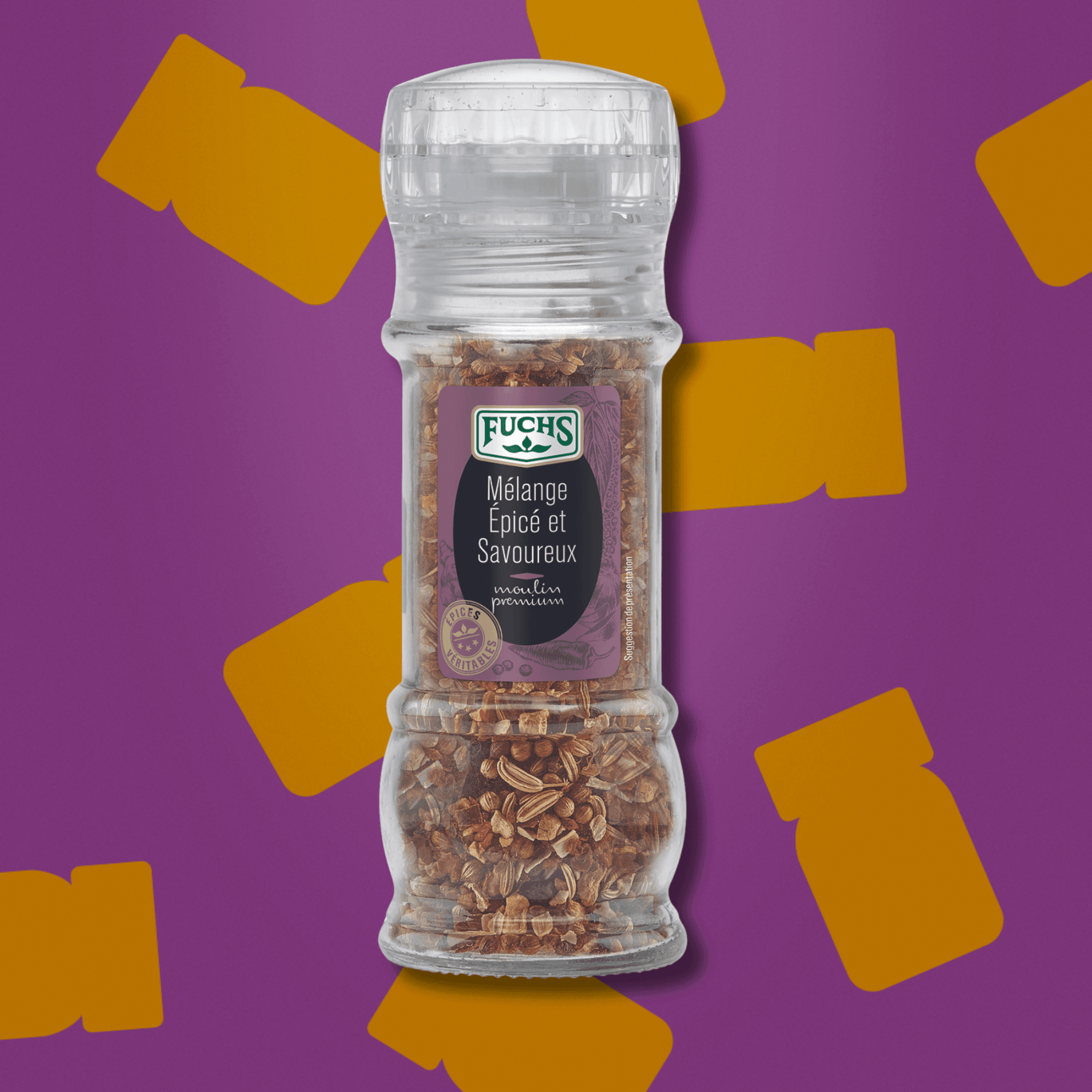 Mélange épicé et savoureux moulin - 55G FUCHS - Épices Fuchs
