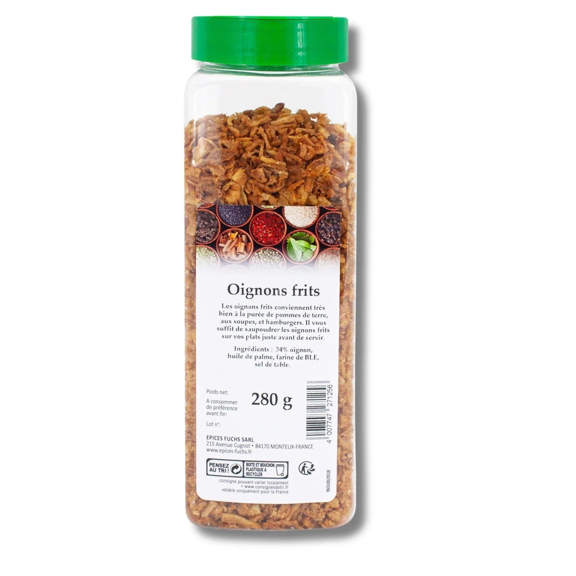 Oignon frits boite litre - 280G COLUMBIA - Épices Fuchs