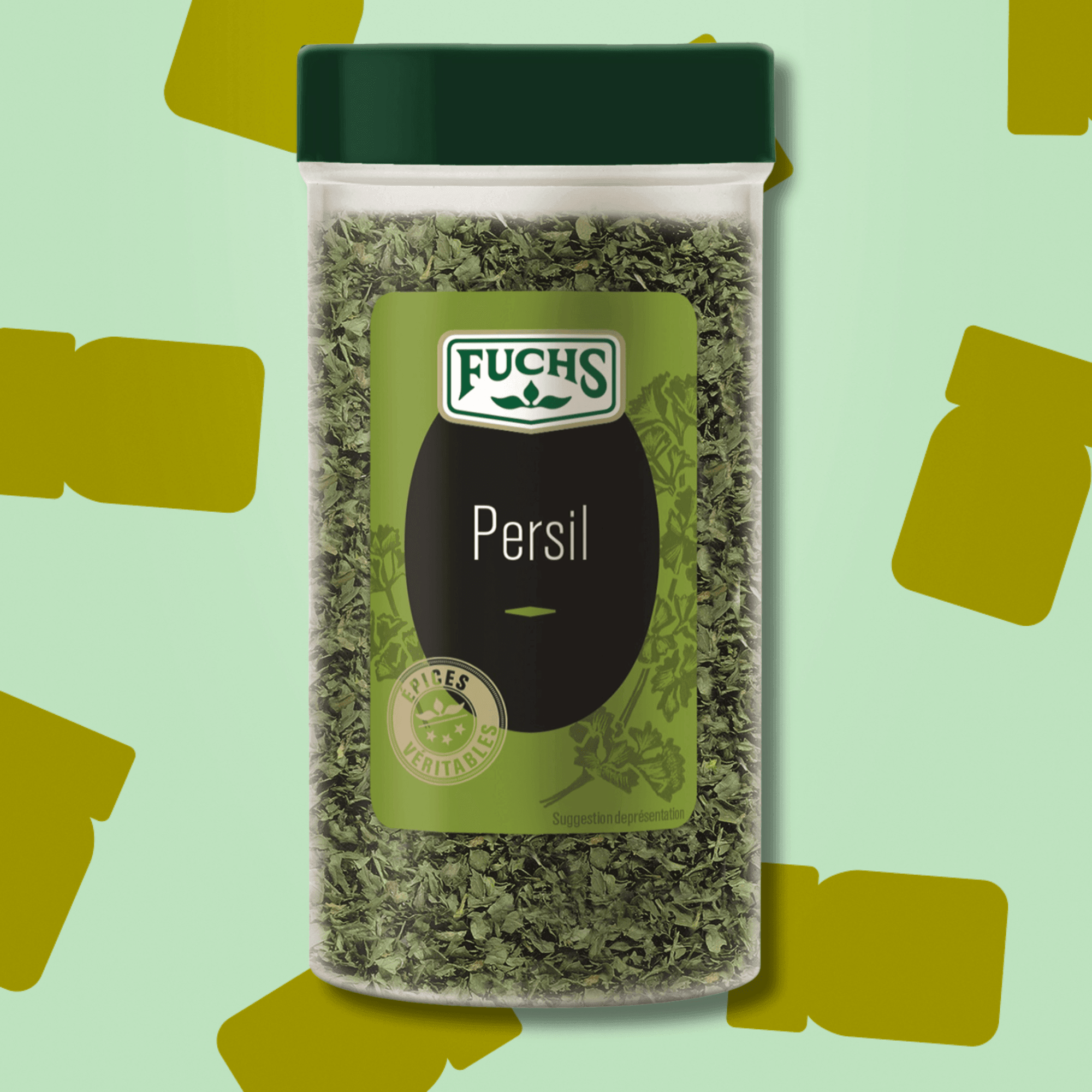 Tubo de persil séché Fuchs 20g refermable pour omelettes sauces et plats mijotés