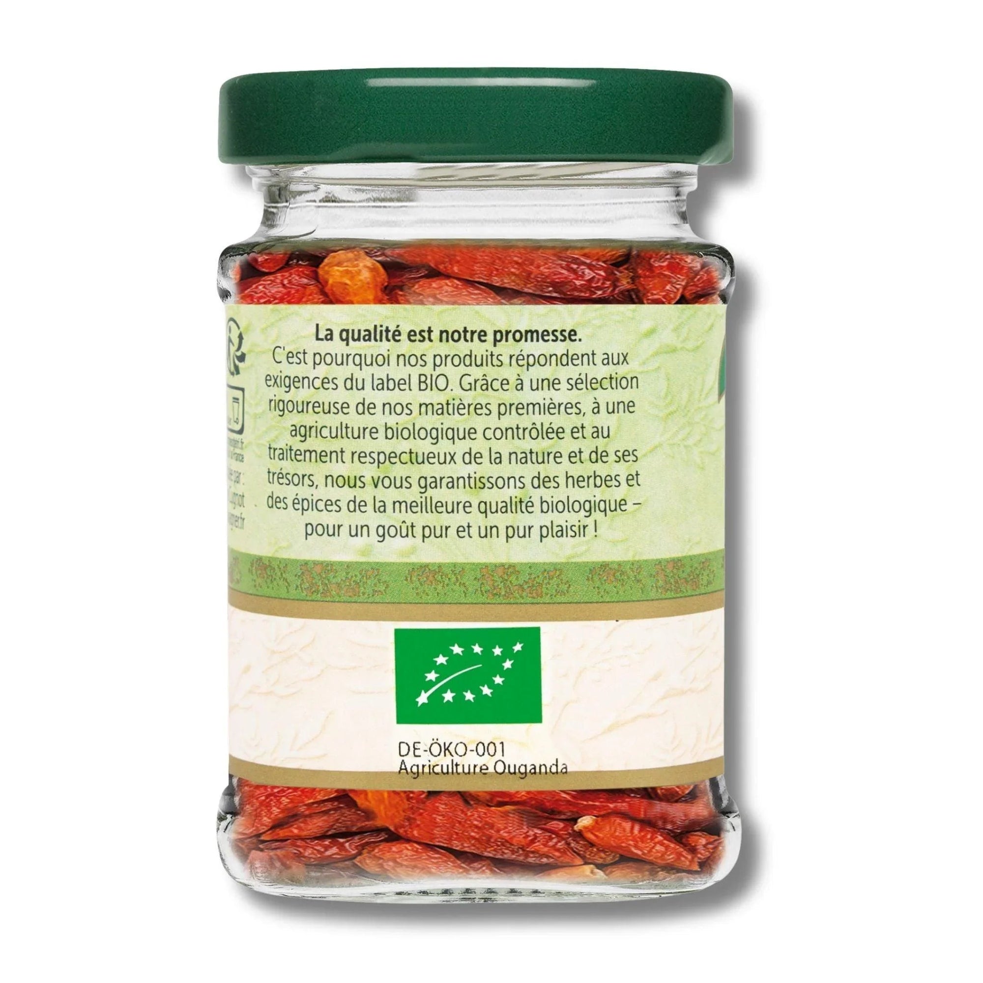 Piment fort bio entier - 20G BIOWAGNER - Épices Fuchs