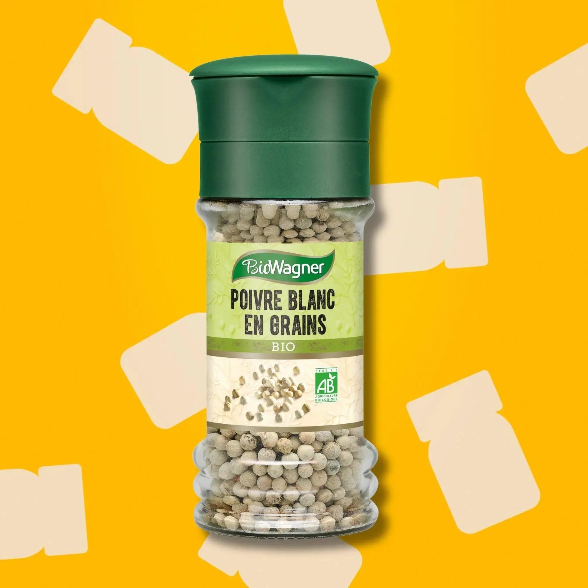 Poivre blanc grains moulin - 50G BIOWAGNER - Épices Fuchs
