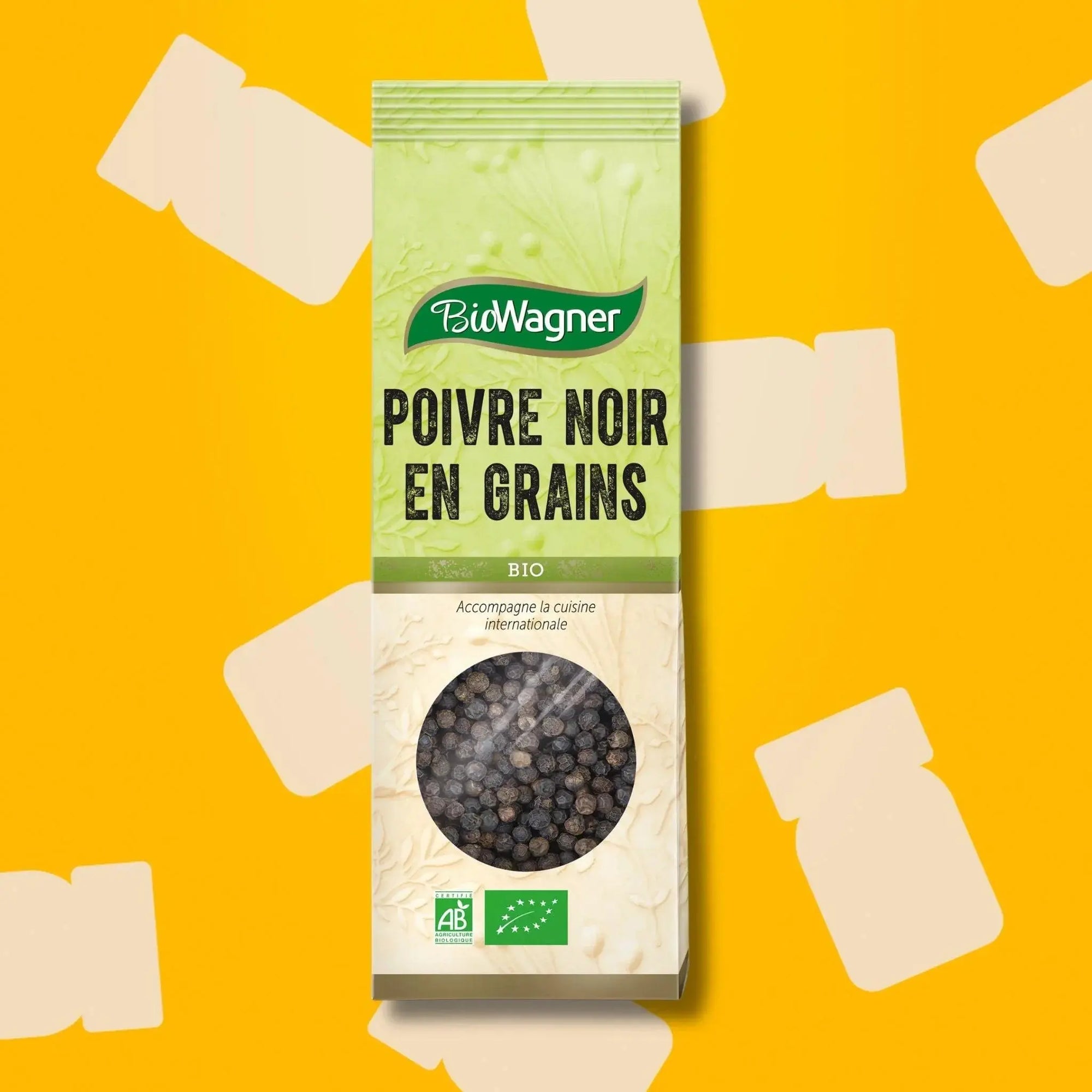 Poivre noir bio grain sachet - 50G BIOWAGNER - Épices Fuchs