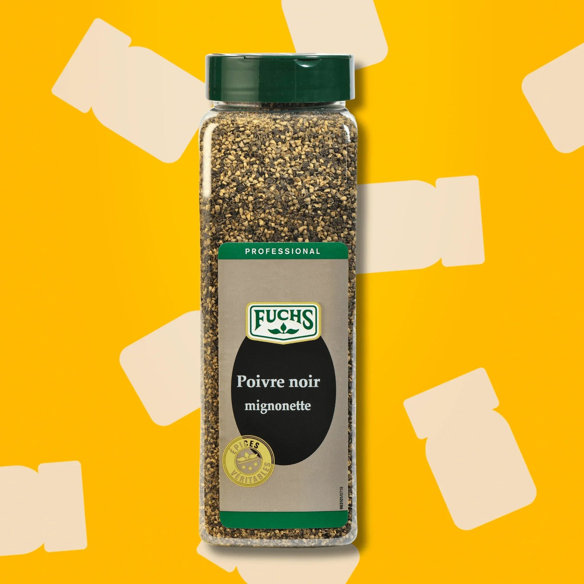 Poivre noir concassé - 525G FUCHS Pro - Épices Fuchs