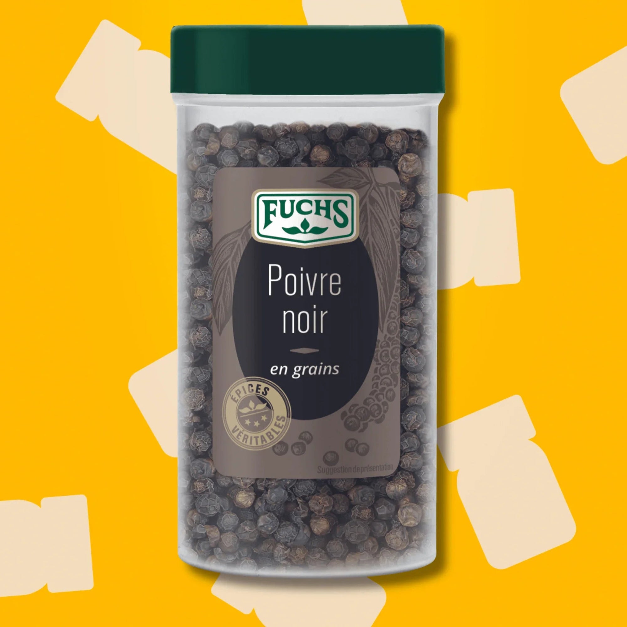 Poivre noir grains tubo - 100G FUCHS - Épices Fuchs