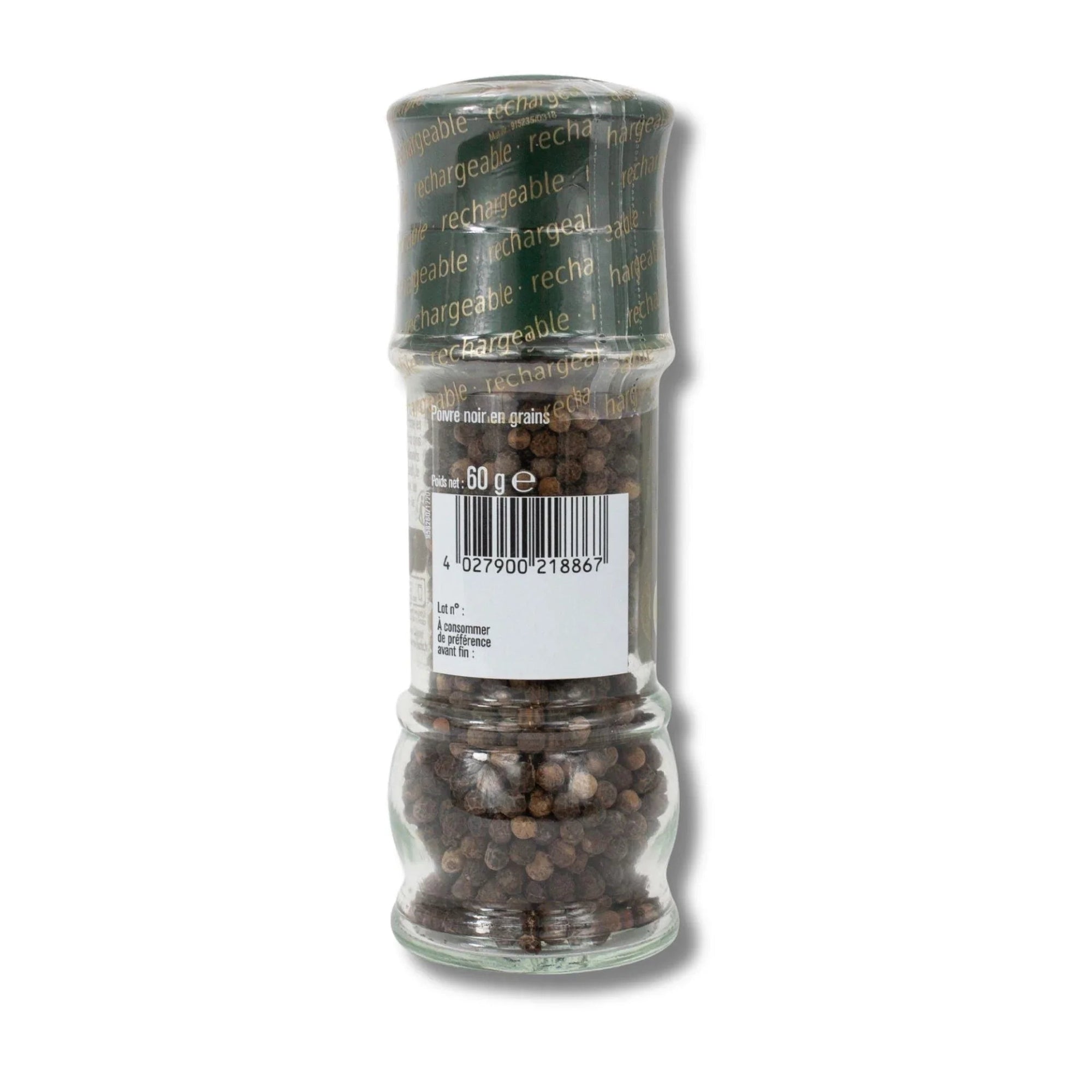 Poivre noir moulin - 60G FUCHS - Épices Fuchs