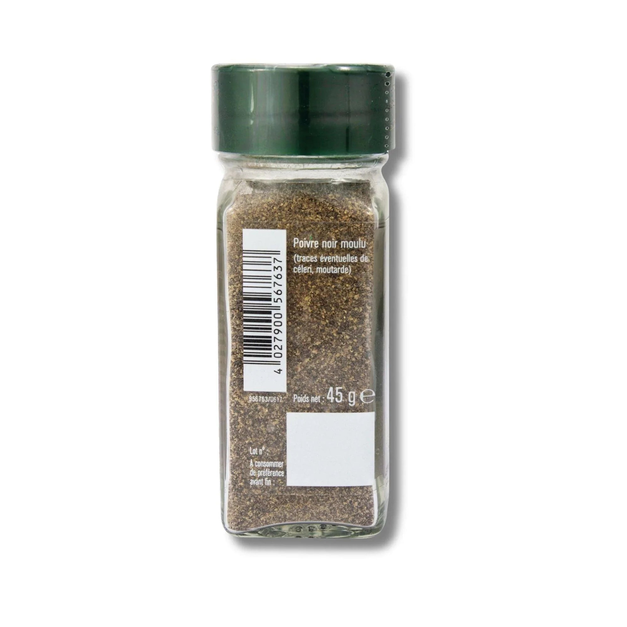 Poivre noir moulu flacon - 45G FUCHS - Épices Fuchs