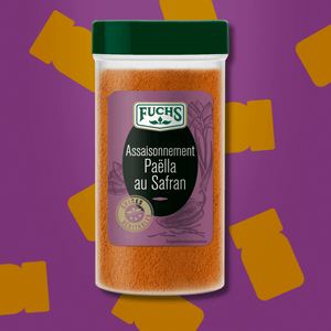 Assaisonnement Paella safran Fuchs 100 g – pour riz doré aux fruits de mer et poulet