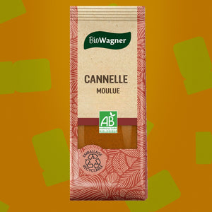 Cannelle moulue Biowagner 40g – pour tarte aux pommes, tagine et pâtisseries épicées