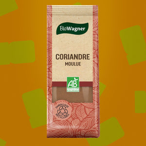 Coriandre moulue Bio AB Biowagner 40 g – pour currys, tajines et marinades