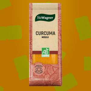 Curcuma moulu bio AB Biowagner 40g – pour currys, riz et marinades