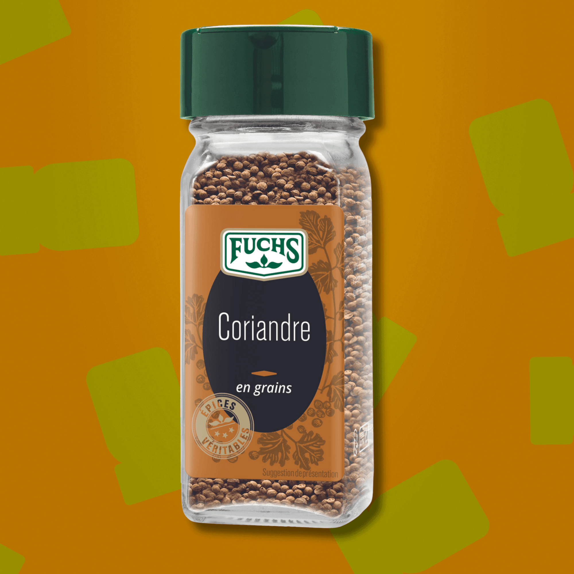 Flacon de coriandre en grains Fuchs 26g pour currys indiens et marinades de viande