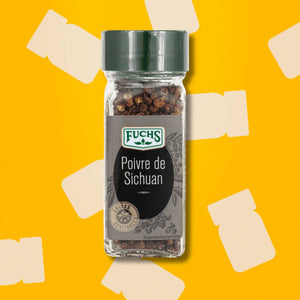 Poivre de Sichuan Fuchs 18 g – pour soupe de raviolis, poulet sauté, saumon mariné et mousse chocolat