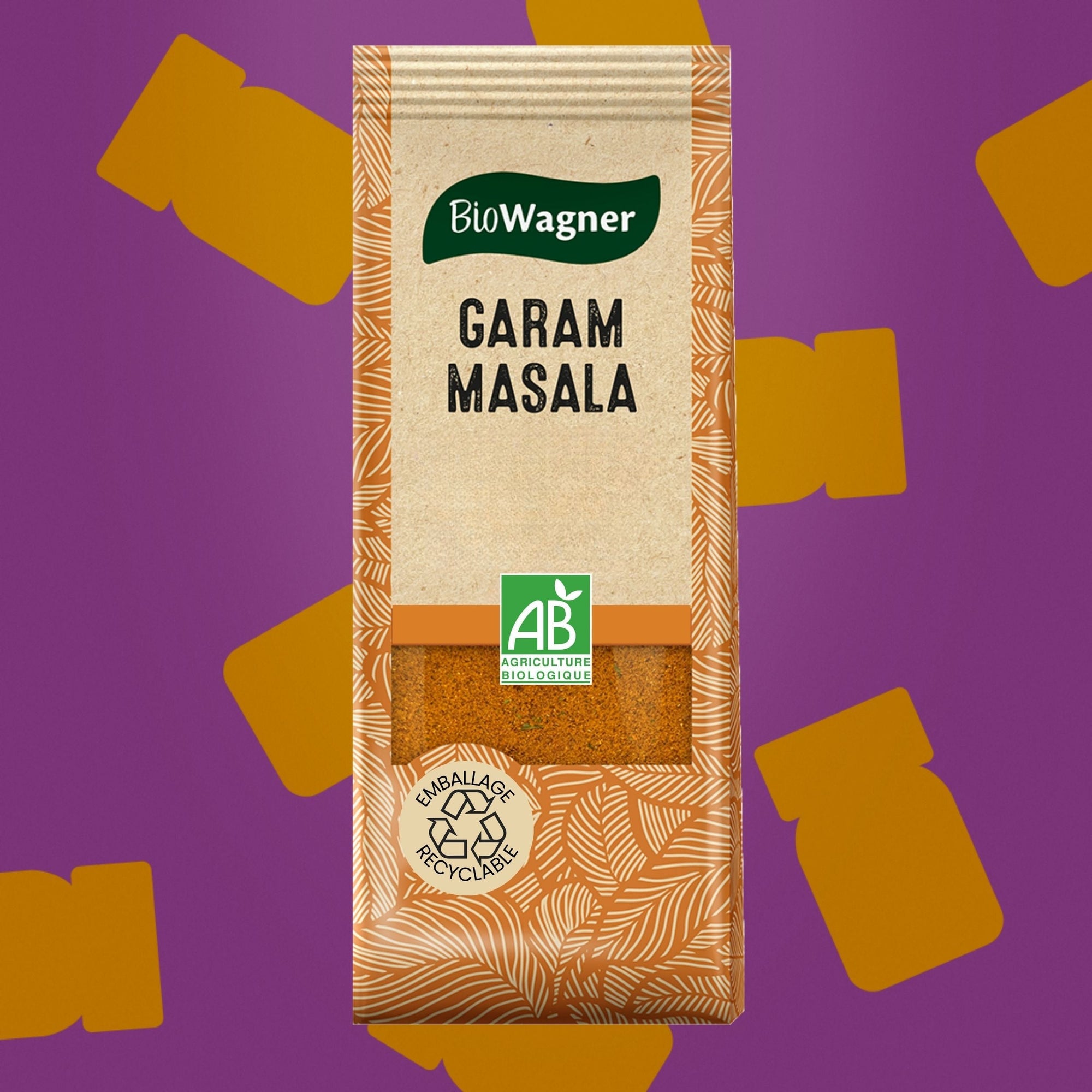 Sachet de Garam Masala BIO culture AB BIOWAGNER 40 g melange d epices indiennes pures pour currys et dahl