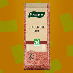Gingembre moulu Biowagner 30 g – pour curry, soupe carotte et pâtisseries épicées