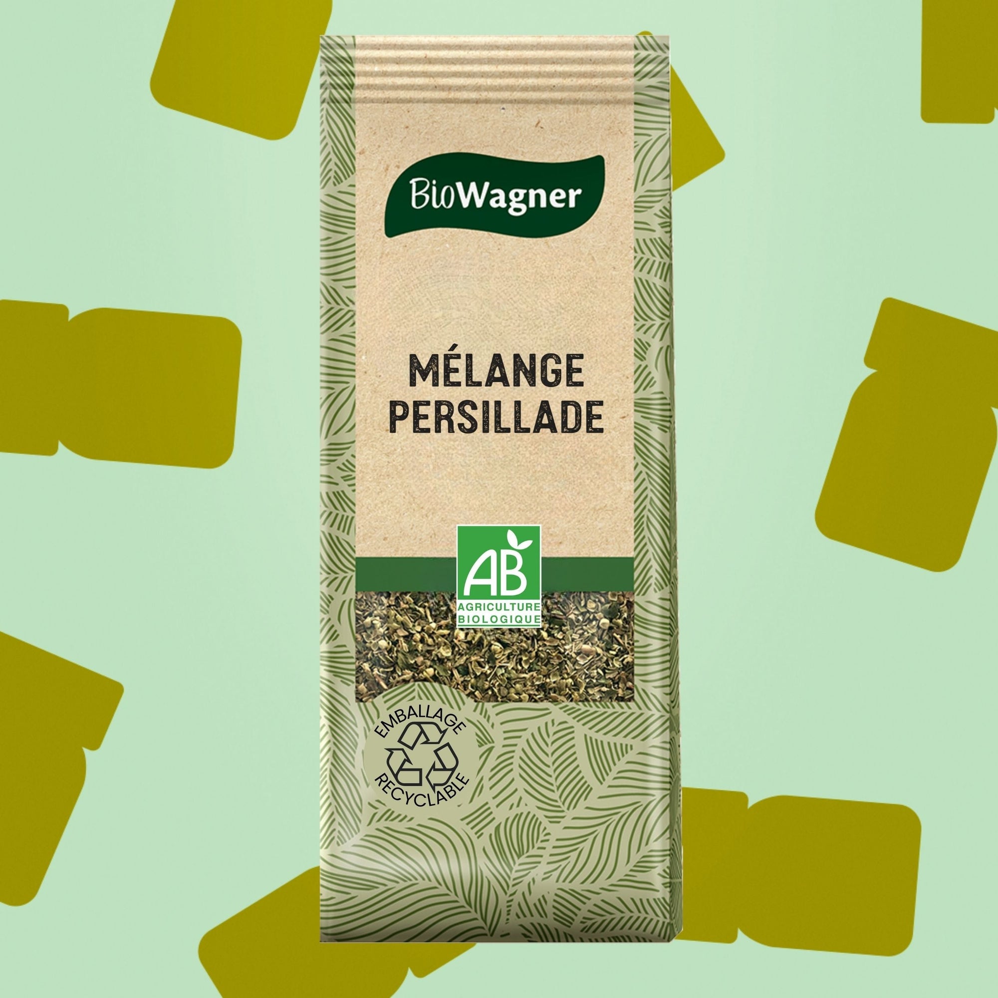 Sachet de persillade bio AB Biowagner 40g pour legumes grilles viandes et pommes de terre
