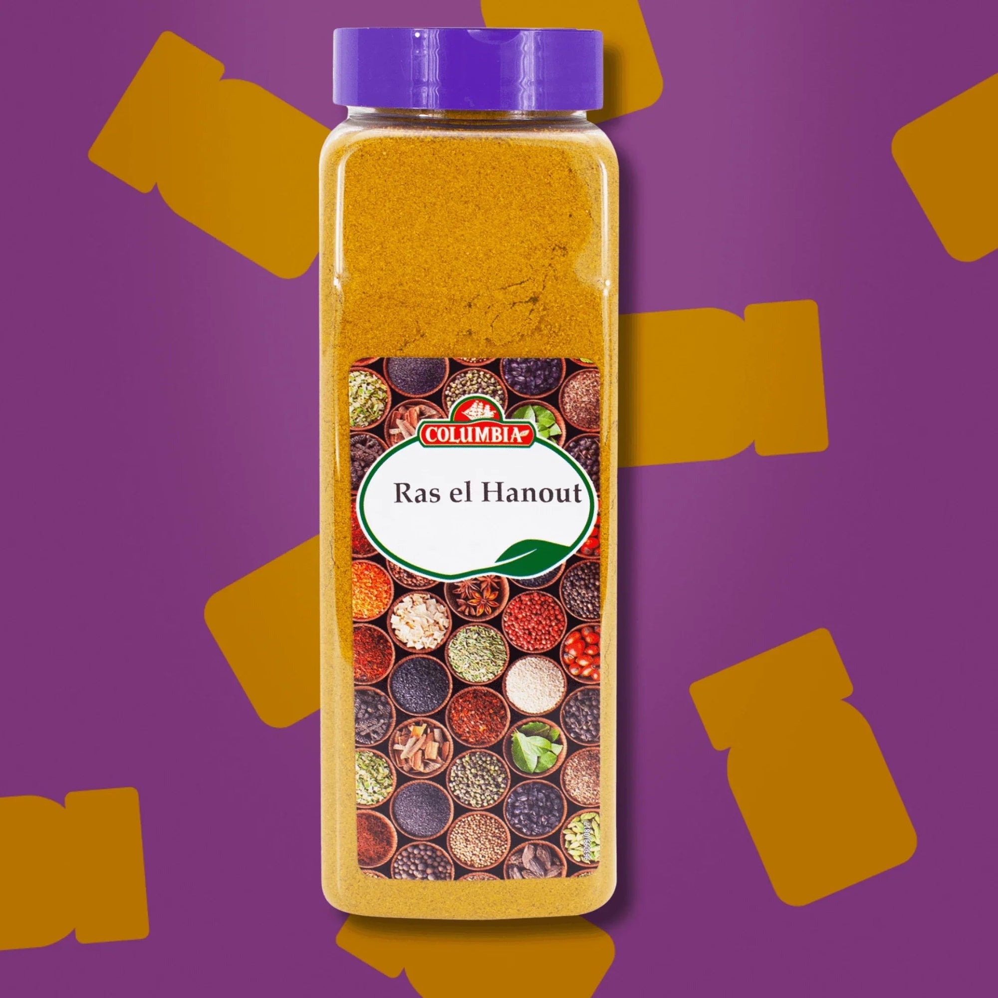 Grande boite professionnelle de ras el hanout Columbia 520g boite litre pour couscous tajines et restauration collective